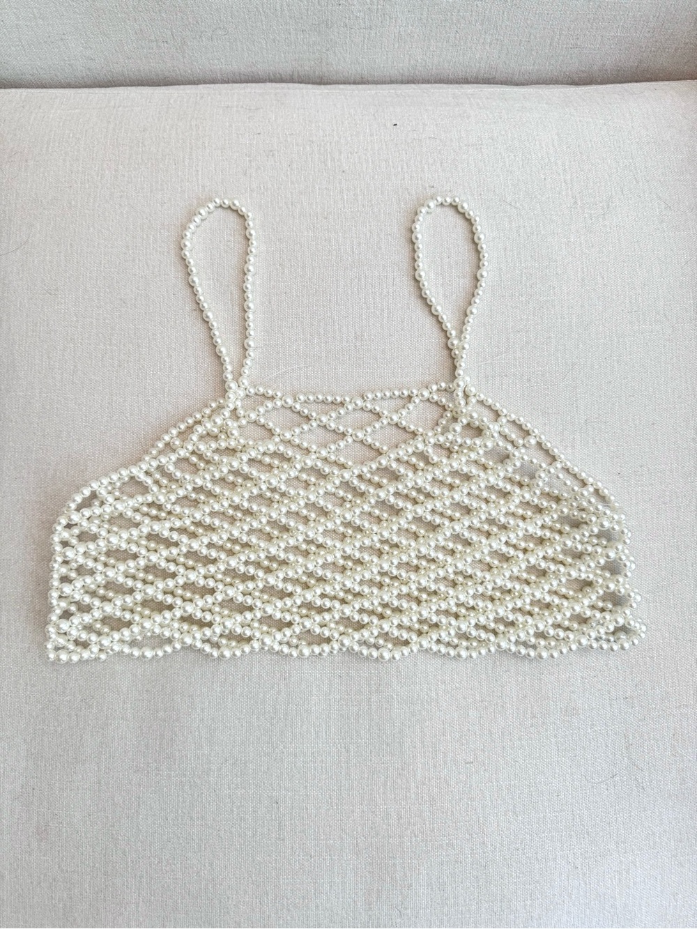 BNWOT Urban Outfitters Pearl Beaded Cami Top (Size S)